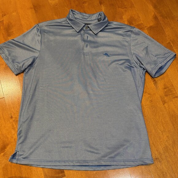 Tommy Bahama Men’s Shirt Five O'Clock Light Blue Polo - Picture 9 of 9